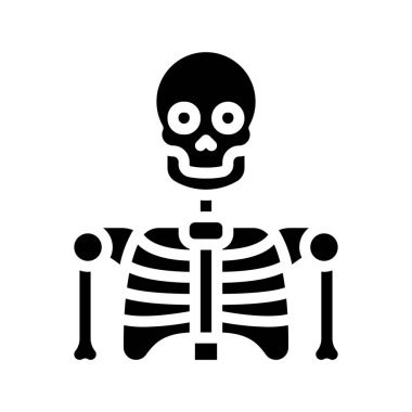 İskelet ağ ikonu vektör illüstrasyonu