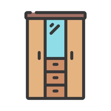 Kostüm Aynası Web ikonu vektör illüstrasyonuName