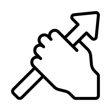 El Yakalama Okunun Ağ ikonu vektör çizimi