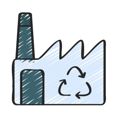 Bitki ağ ikonu vektör illüstrasyonunun geri dönüşümü