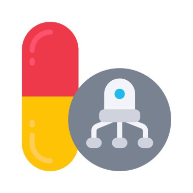 Şeffaf bir arkaplanda hap vektör çizimi. Birinci kalite semboller. Konsept ve grafik tasarımı için vuruş simgesi. 