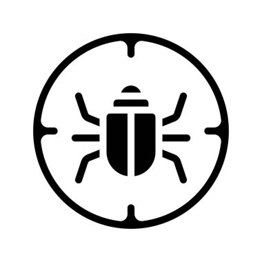 Hata Hedefleme Web simgesi vektör çizimi