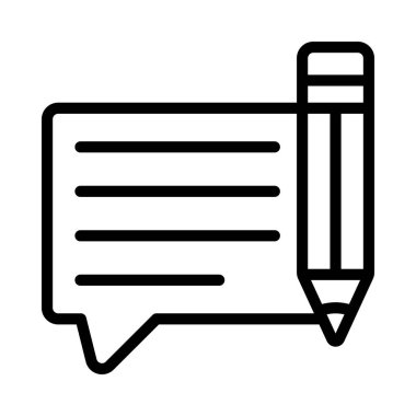 Geribildirim İletinin tasarım vektörü illüstrasyonunu yaz 