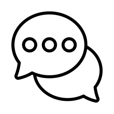 İletiler web simgesi vektör illüstrasyonu