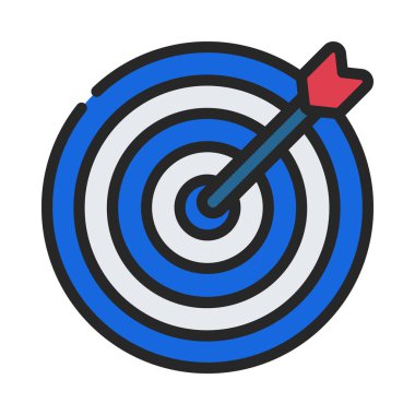 Dartboard Arrow Hedefleri Web simgesi çizimi