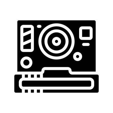 kamera simgesi, vektör illüstrasyonu basit tasarım