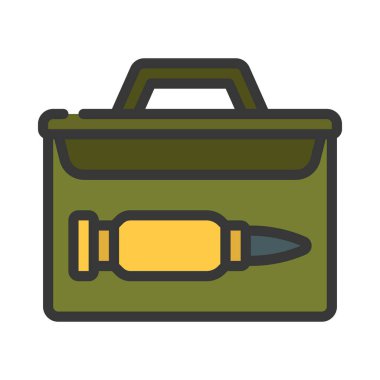 Kurşun teneke düz simge, vektör illüstrasyonu 