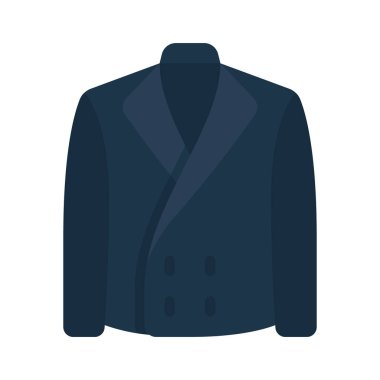 Takım Elbise Ceketi Web simgesi vektör illüstrasyonu