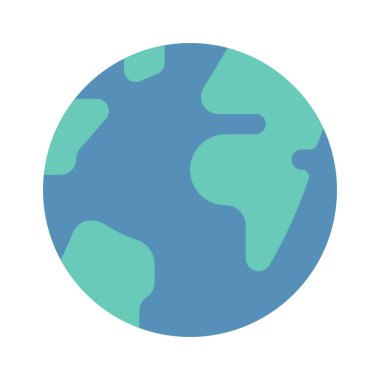 Dünya ikonu. vektör illüstrasyonu                    