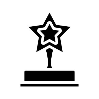 Yıldız Ödülü Web simgesi vektör illüstrasyonu