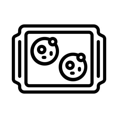 Pişirme Tepsisi düz simgesi, vektör illüstrasyonu 