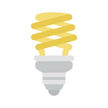 Eko ampul simgesi, vektör illüstrasyonu