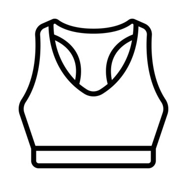 Spor Sütyen web simgesi vektör illüstrasyonu