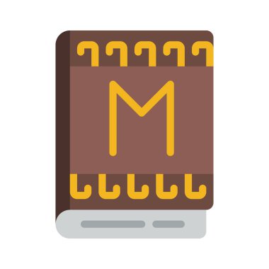 kitap simgesi, vektör illüstrasyonu basit tasarım