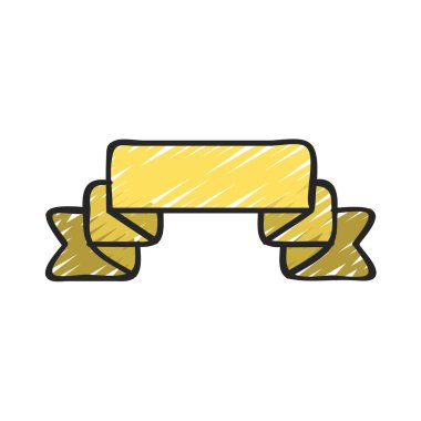 Çoklu Katlama Kurdelesi Web simgesi vektör illüstrasyonu