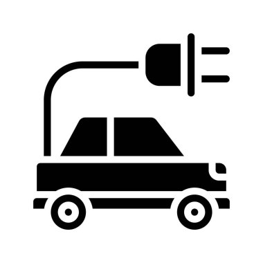 araba simgesi, vektör illüstrasyonu basit tasarım 