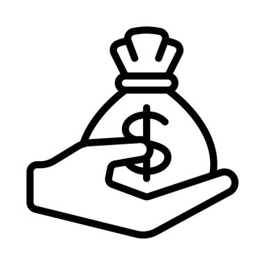 Beyaz arkaplanda melek yatırımcı simgesi