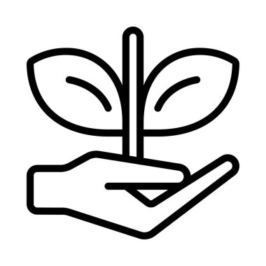 Büyüme düz simgesi, vektör illüstrasyonu 