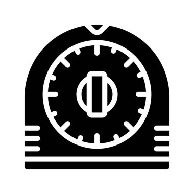 Zamanlayıcı web simgesi, vektör çizim.              