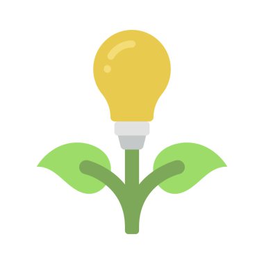 Bitki büyüme simgesi, vektör illüstrasyonu basit tasarım