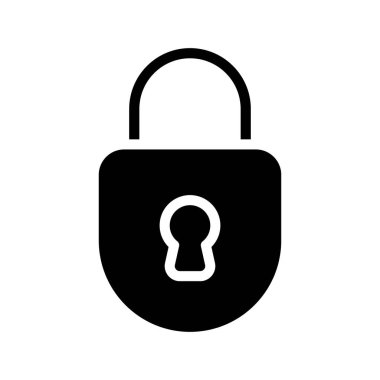 lock icon, vector illustration simple design