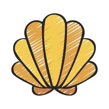 Deniz kabuğu simgesi, anahat stili