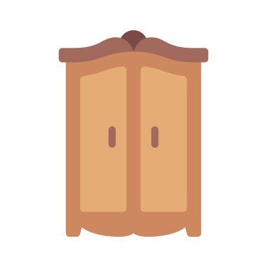 Wardrobe  web icon vector illustration