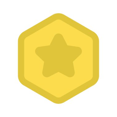 Oyun Token simgesi, vektör illüstrasyonu basit tasarım