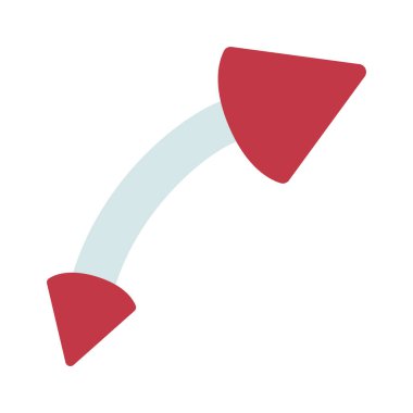 Sivri Delik Çubuğu Web simgesi vektör illüstrasyonu