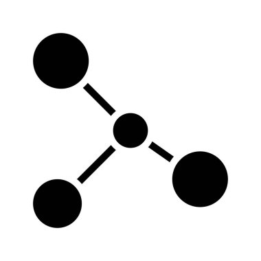 Moleküller web simgesi vektör çizimi