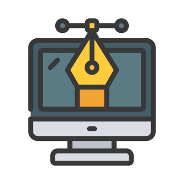 Vektör Tasarımı Uygulama Web simgesi vektör illüstrasyonu