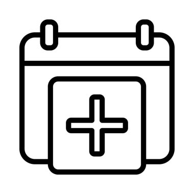 Yeni Zamanlama simgesi, vektör illüstrasyonu 