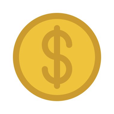 Amerikan Para Birimi Düz Vektör simgesi