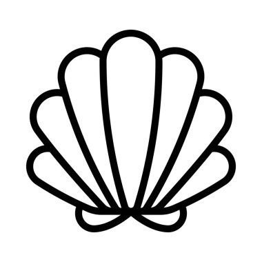 Deniz kabuğu simgesi, anahat stili