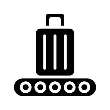 Bagaj Talep simgesi, vektör illüstrasyonu basit tasarım