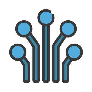  Teknoloji simgesi vektör illüstrasyon tasarımı