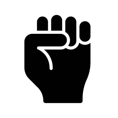 Fist Front web simgesi vektör illüstrasyonu