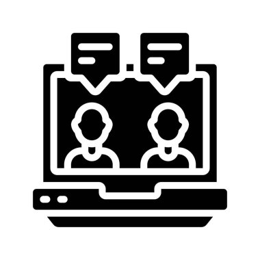 Çevrimiçi Konsoltasyon Web simgesi vektör illüstrasyonu