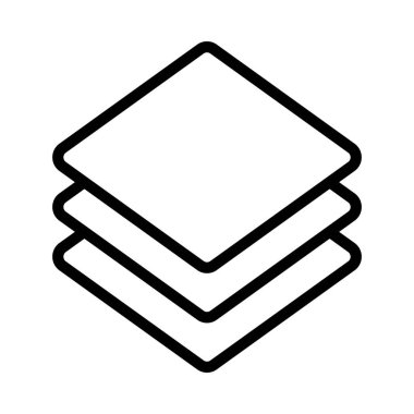 Üç Katman Web simgesi vektör illüstrasyonu