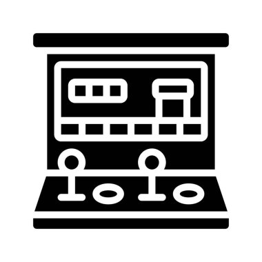 Arcade Oyun Web simgesi vektör çizimi