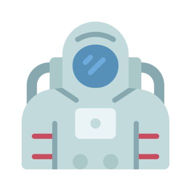 astronot web simgesi vektör illüstrasyonu