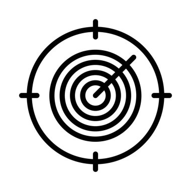 Hedef Ağ ikonu vektör illüstrasyonu hedefleniyor