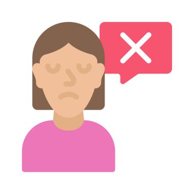 Kötü Kullanıcı Geribildirim simgesi tasarım vektörü çizimi 