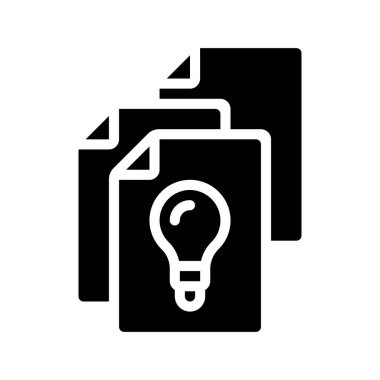 Fikir Yedekleme simgesi, vektör illüstrasyonu                                            