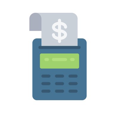 Muhasebe web simgesi vektör illüstrasyonu