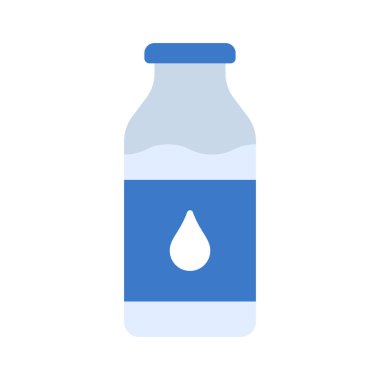 Süt Şişesi ikon vektör illüstrasyonu