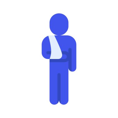 Sling Person web simgesi vektör illüstrasyonu