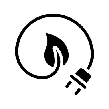 Sürdürülebilir Enerji Ağı vektör çizimi