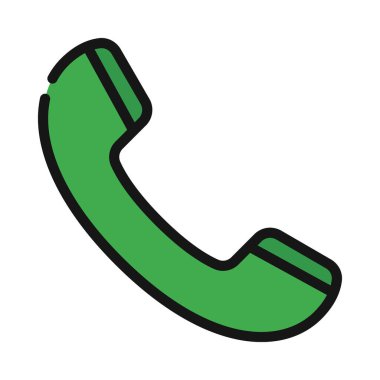 telefon çağrısı web simgesi vektör illüstrasyonu