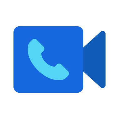 Video Çağrısı Web simgesi vektör çizimi